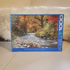 EUROGRAPHICS Jigsaw Puzzle 1000 Pcs Forest Stream Autumn Fall Foliage NEW Sealed